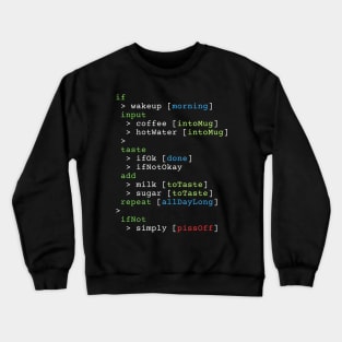 Coffee Coder Crewneck Sweatshirt